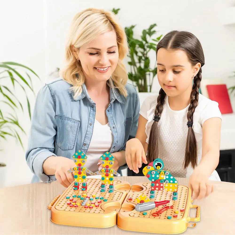 🔩 Build Big Ideas – Montessori Toolbox & 3D Puzzle Set for Young Makers 🧰🧠 - ThiGui