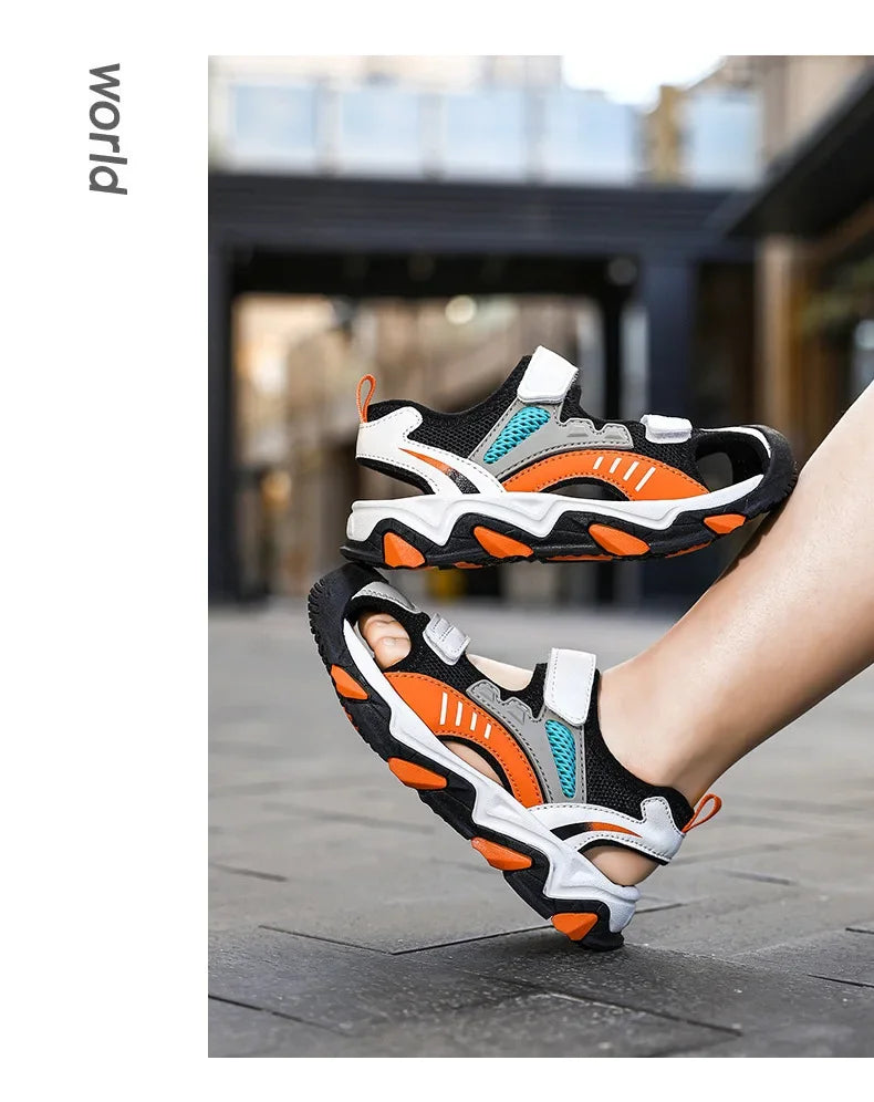 🏖️ Cool, Comfy & Ready to Go! Boys' Slip-On Sandals for Summer Adventures ☀️👣 - ThiGui