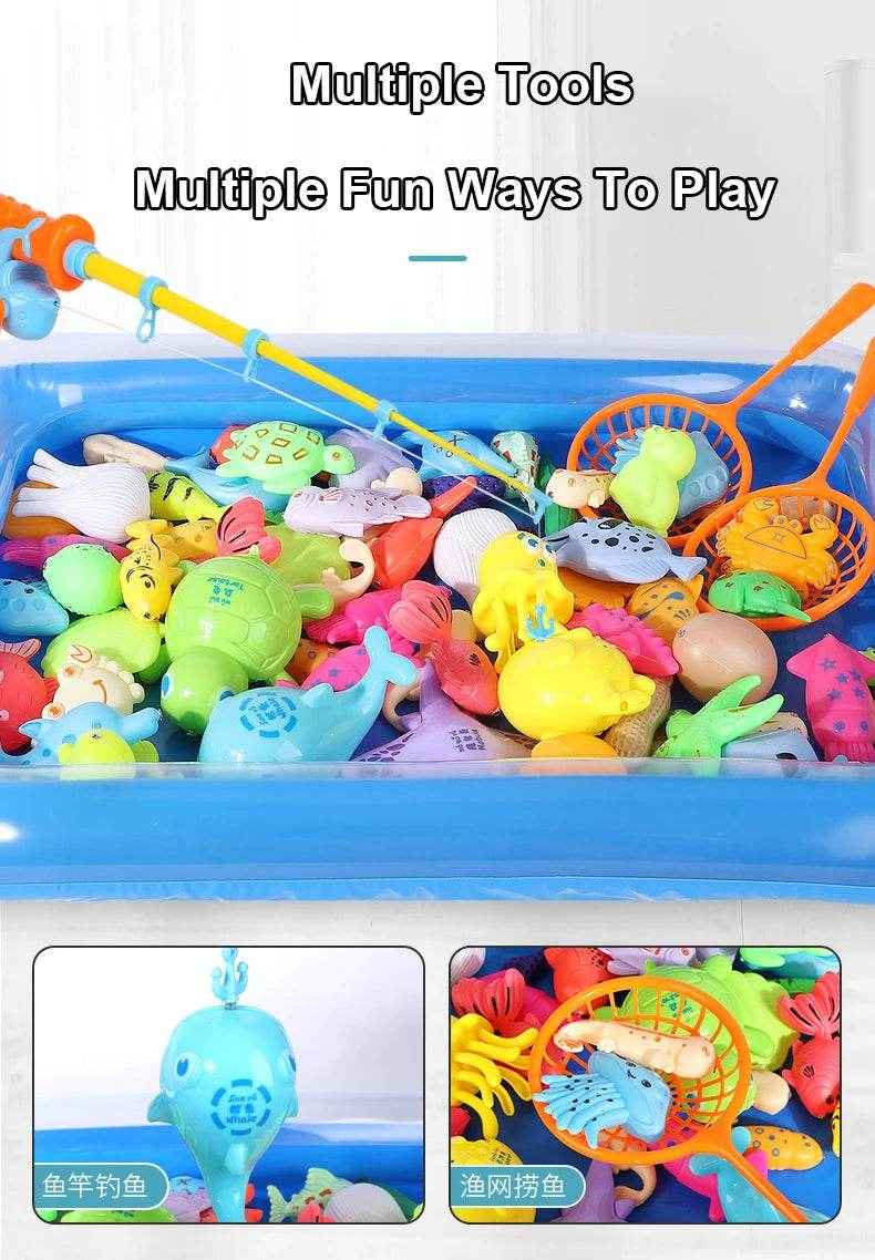💦Splish Splash Fishing Bash – Magnetic Rod & Pool Toy Set for Curious Kids - ThiGui