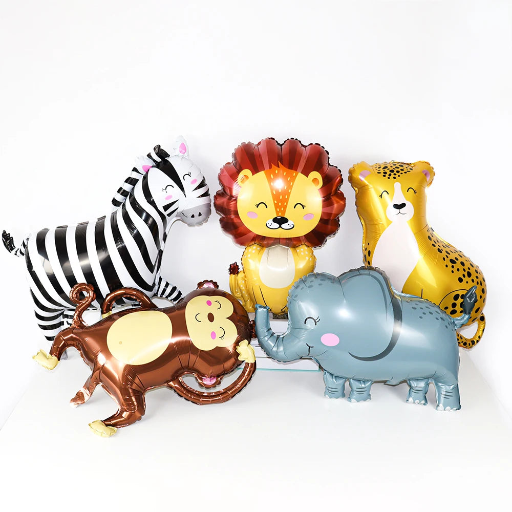 🎉 Wild Jungle Animal Balloons – Safari Party Magic with Lions, Tigers & More! 🐯🎈 - ThiGui
