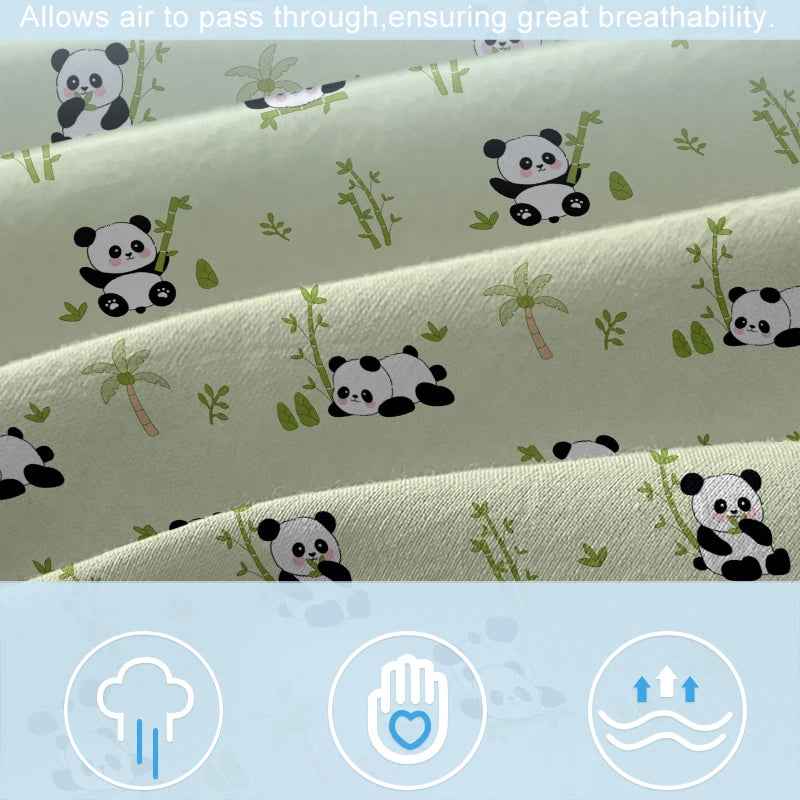 🐼 Sweet Panda Hugs for Sleepy Cubs – Matte Fitted Sheet - ThiGui
