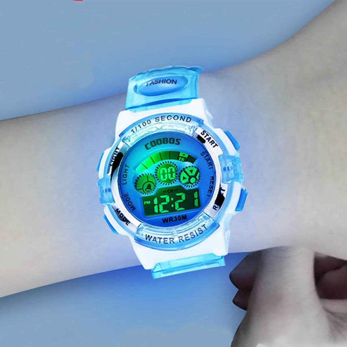 🕒Fun, Colourful & Tough! Kids’ Luminous Watch – Waterproof & Packed With Features ⌚🌈 - ThiGui