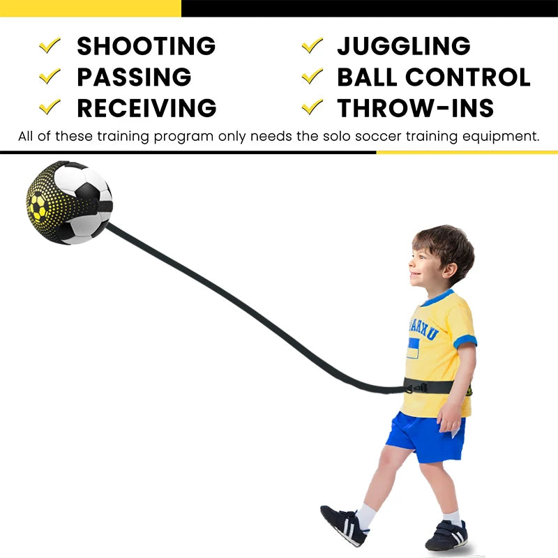 ⚽ Kids' Solo Kick Trainer | Football, Rugby & Volleyball Practice Buddy 🏃‍♂️🎯 - ThiGui