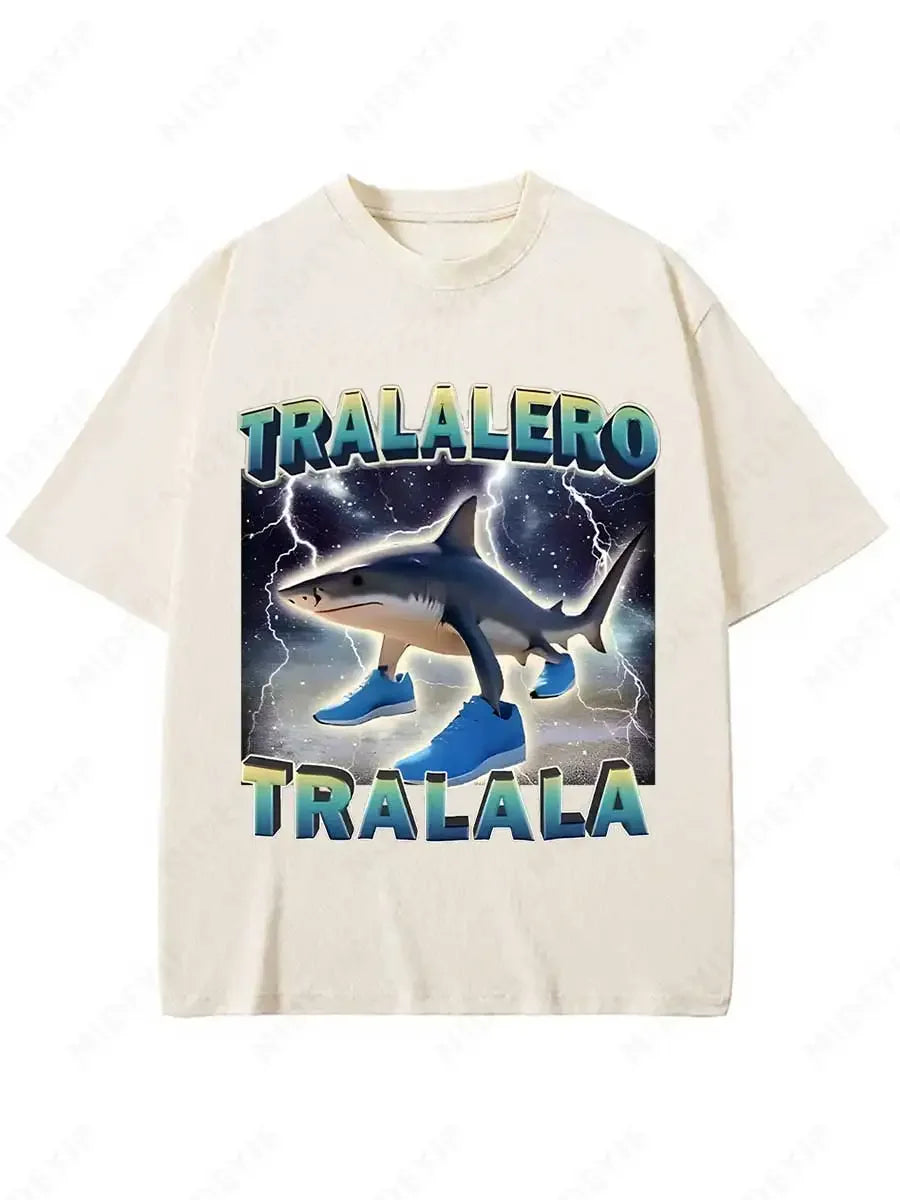 🦈 LOL Shark Alert! Funny Meme T-Shirt for Boys – Tralalero Tralala – Cool, Comfy & Totally Unique! 🤪👕 - ThiGui