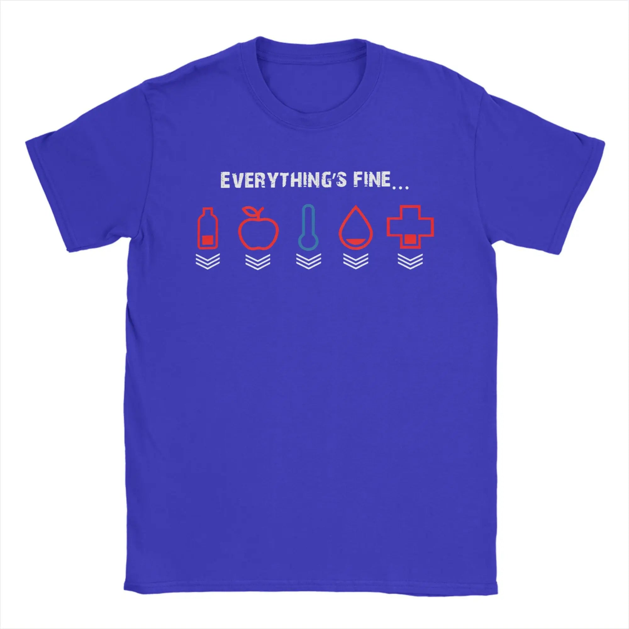 I’m Fine Everything’s Fine Gamer Tee 🎮🔥 100% Cotton Men’s T-Shirt - ThiGui