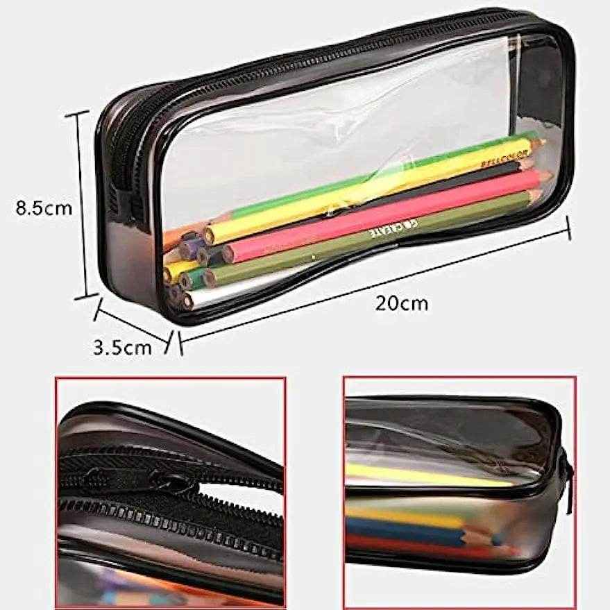 💡Pretty & Practical! Kawaii Transparent Pencil Case Every Girl Will Love - ThiGui