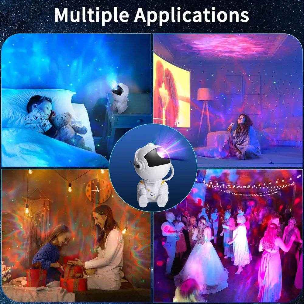 🚀Astronaut Galaxy Night Light Projector for Boys Who Love Stars Rockets and Sleepy Magic - ThiGui