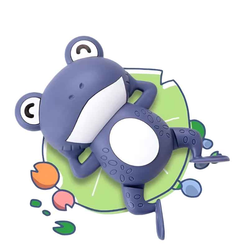 🐸 Wind It Up & Watch It Swim – Bath Time Fun with Clockwork Frog Toys! 🚿💫 - ThiGui