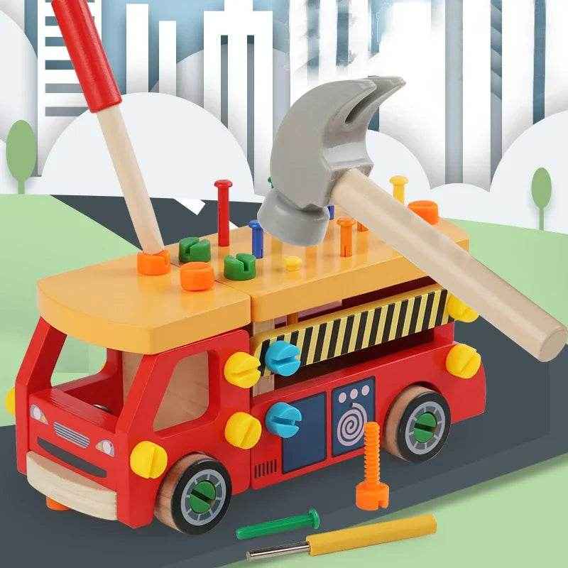 🌳Fix, Twist, and Learn! Montessori Wooden Busy Board for Hands-On Little Builders 🧰🪵 - ThiGui