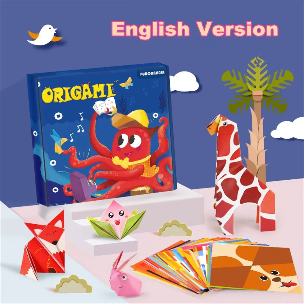 🦁 108-Page Origami Fun Book – Creative Animal Folding for Little Hands! 🧠✂️ - ThiGui