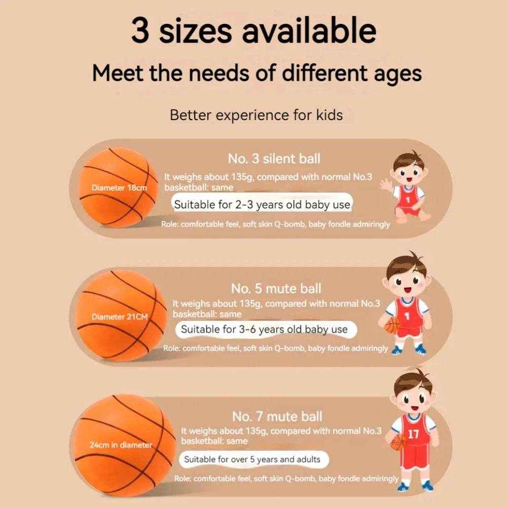 🏀Noiseless Indoor Fun – The Soft & Silent Basketball Every Mum Will Love! - ThiGui