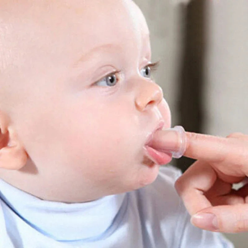 👶🪥 Baby Finger Toothbrush Set – Soft, Safe & Soothing for First Smiles! 💕🌟 - ThiGui
