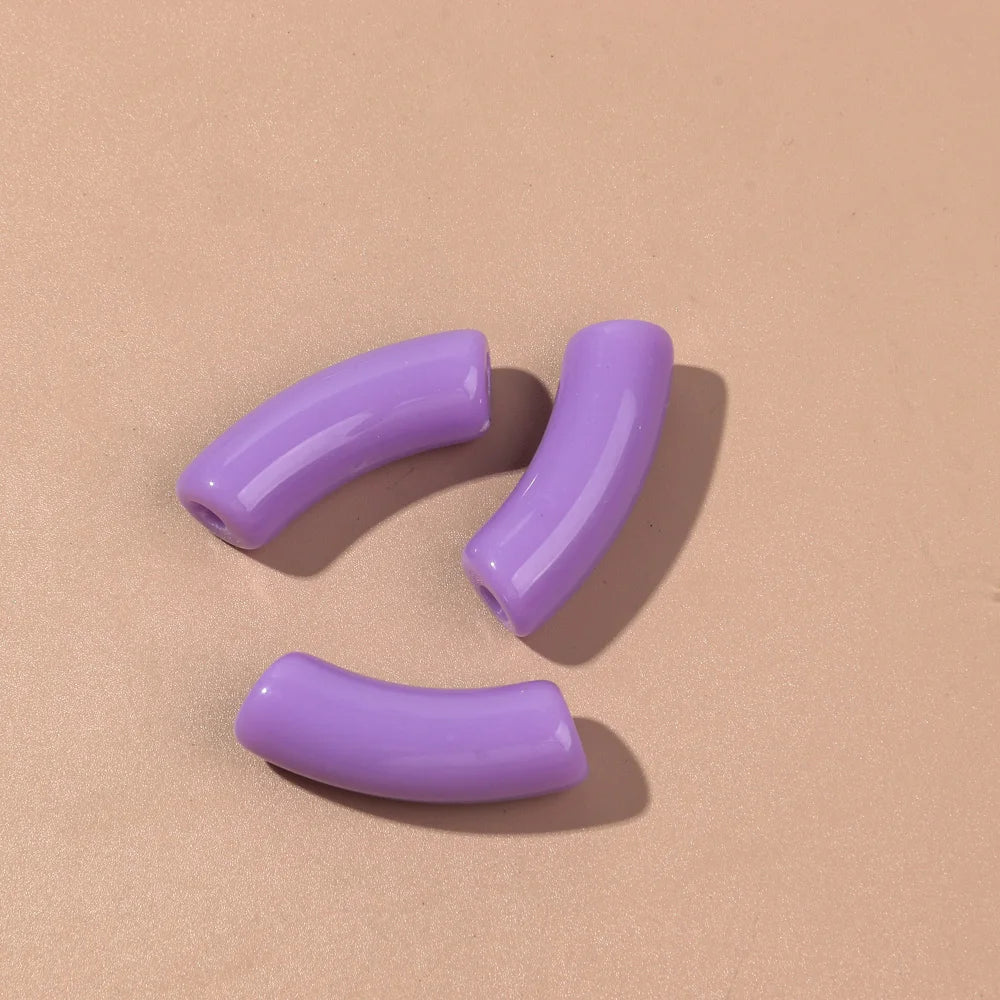 🌈 Lot de 20 Perles Tubes Arc-en-ciel – Idéal pour Créer des Bijoux Colorés et Fun ! 💫🧵 - ThiGui