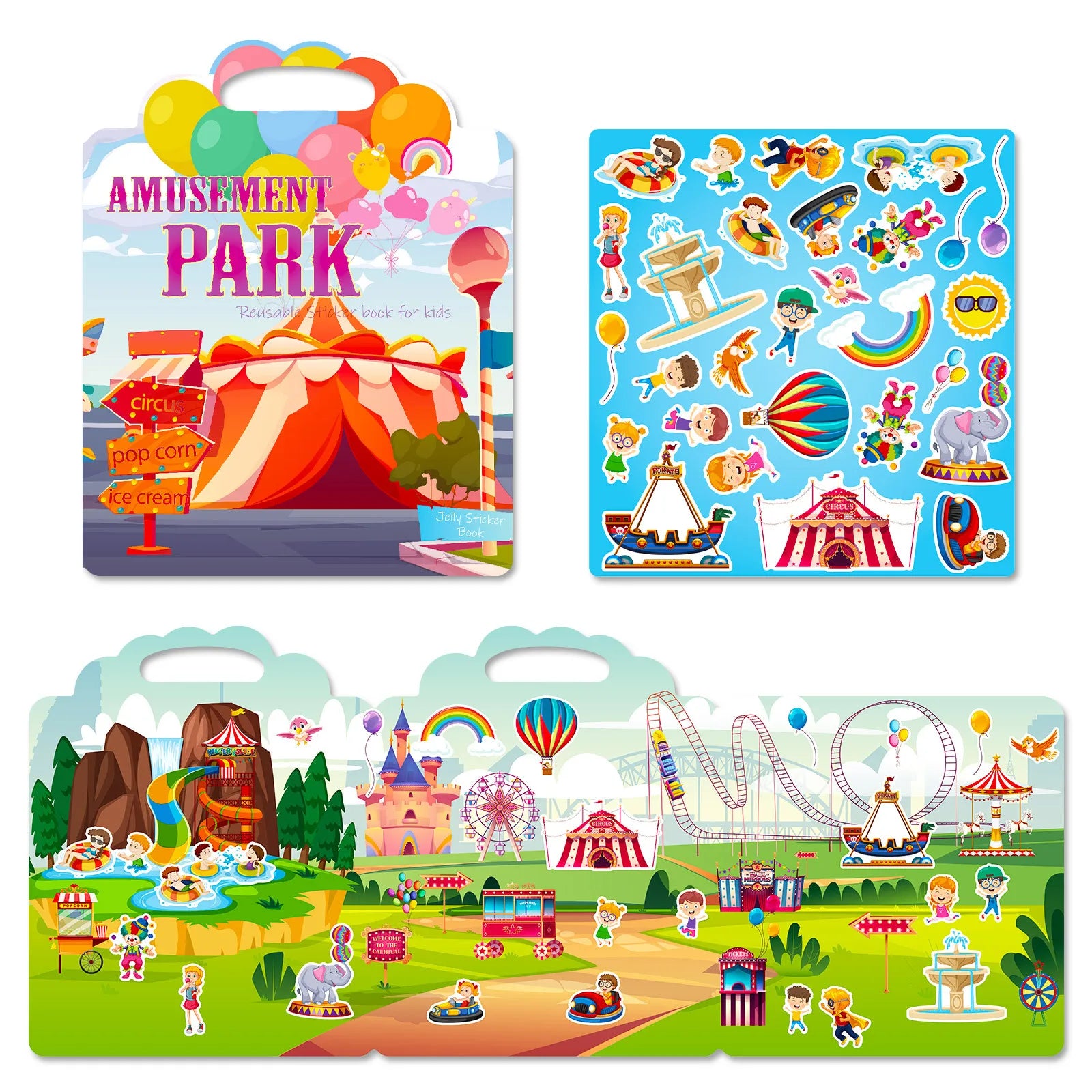 🎨Reusable Animal Scene Sticker Book – Endless Imaginative Fun! 📚✨ - ThiGui