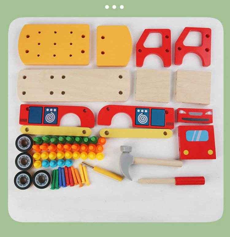 🌳Fix, Twist, and Learn! Montessori Wooden Busy Board for Hands-On Little Builders 🧰🪵 - ThiGui