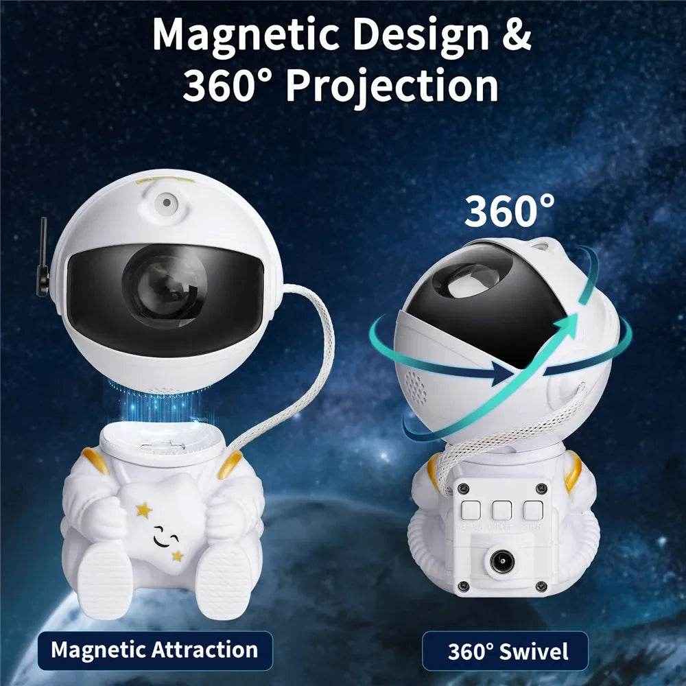 🚀Astronaut Galaxy Night Light Projector for Boys Who Love Stars Rockets and Sleepy Magic - ThiGui