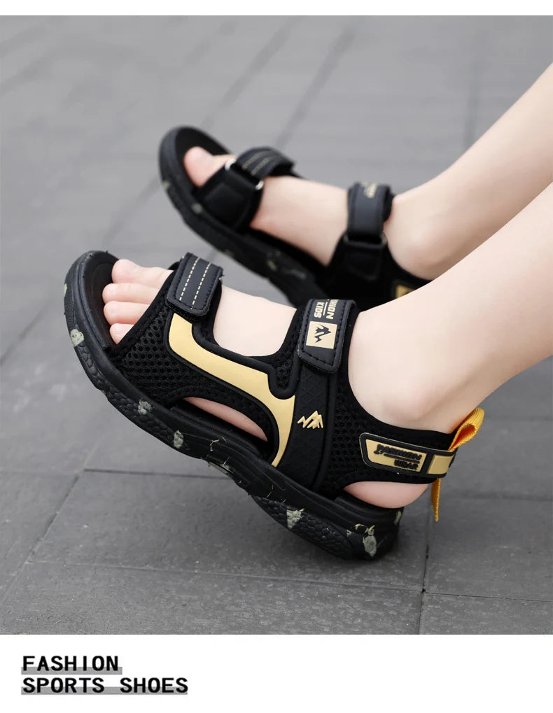 🏖️ Adventure-Ready! Camouflage Summer Sandals for Active Boys 👣💥 - ThiGui