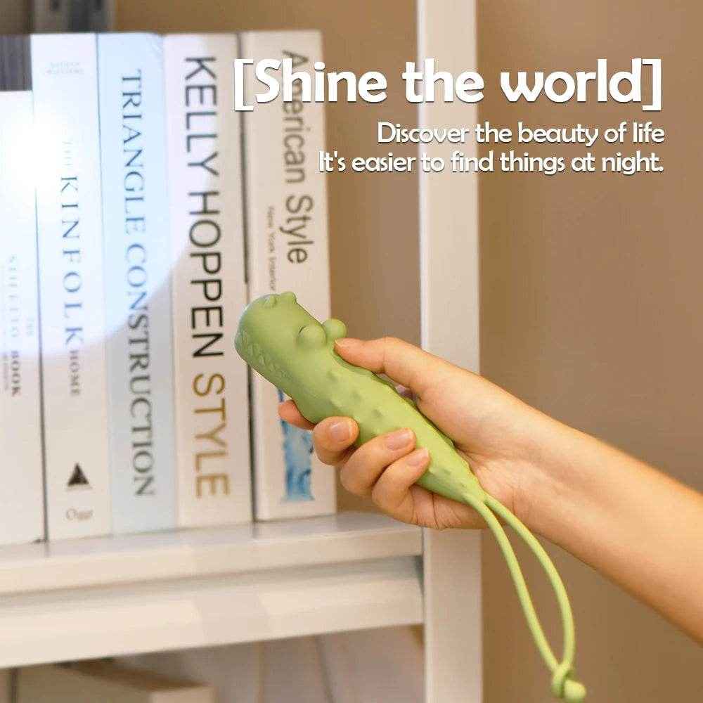 🌟 Sweet Dreams & Soft Glows – Cute Silicone Animal Night Lights for Cosy Kids’ Rooms 🦈🦄🐊 - ThiGui