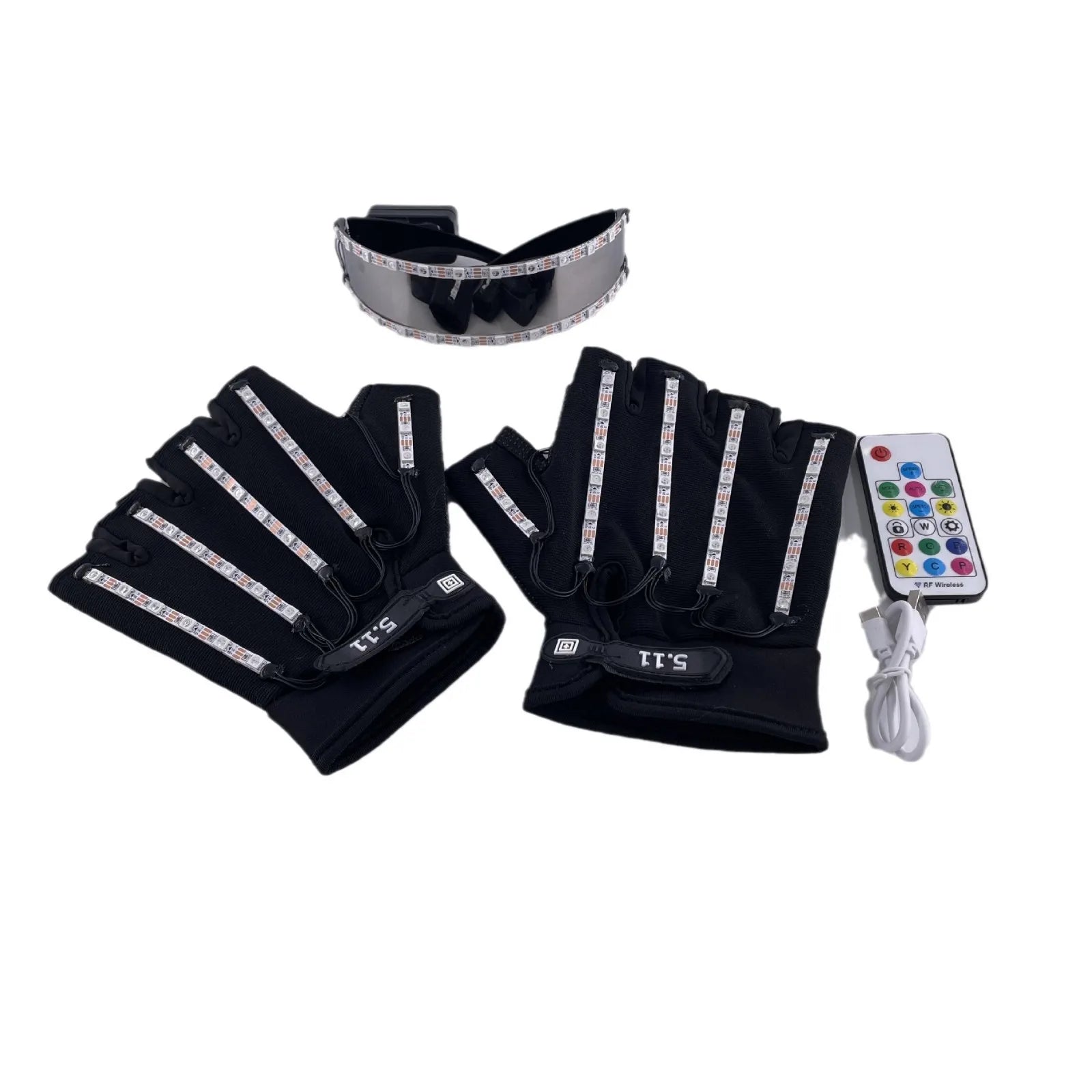 🧤 LED Glow Glasses + Gloves ✨ | Dance, Dazzle & Shine at Every Party! 🕺💡 - ThiGui