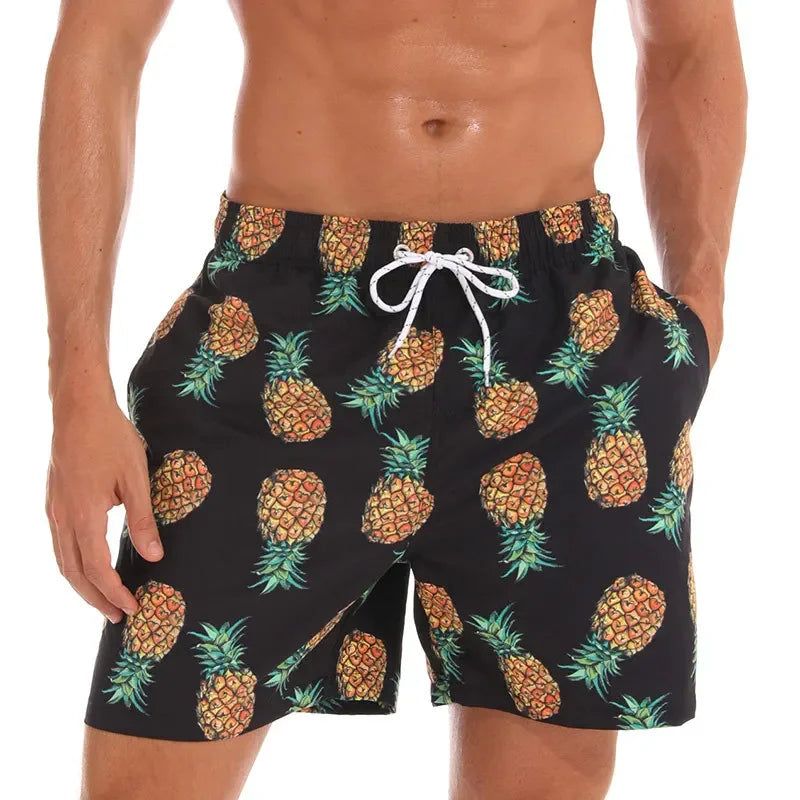 🌴 Tropical Fun for Little Explorers! Boys' Flamingo Print Swim Shorts 🏖️ - ThiGui