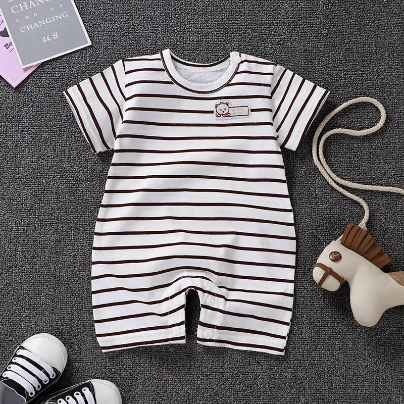 🍃 100% Cotton Summer Baby Romper – Soft, Safe & Super Sweet! 👶 - ThiGui