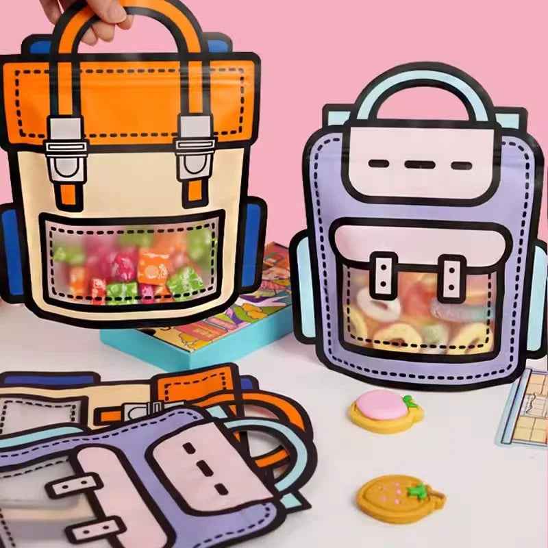 🎁 Fun Little Snack Bags – Reusable Cartoon Mini Pouches for Kids' Goodies 🍬🎉 - ThiGui