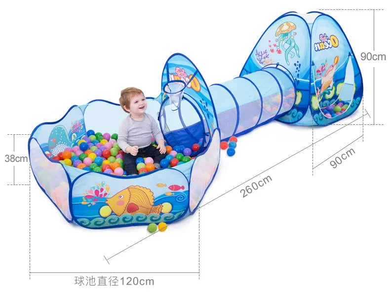 🎈 Ball Pit & Tunnel Adventure! 🐾 Pop-Up Playground for Happy Little Explorers 🏰 - ThiGui