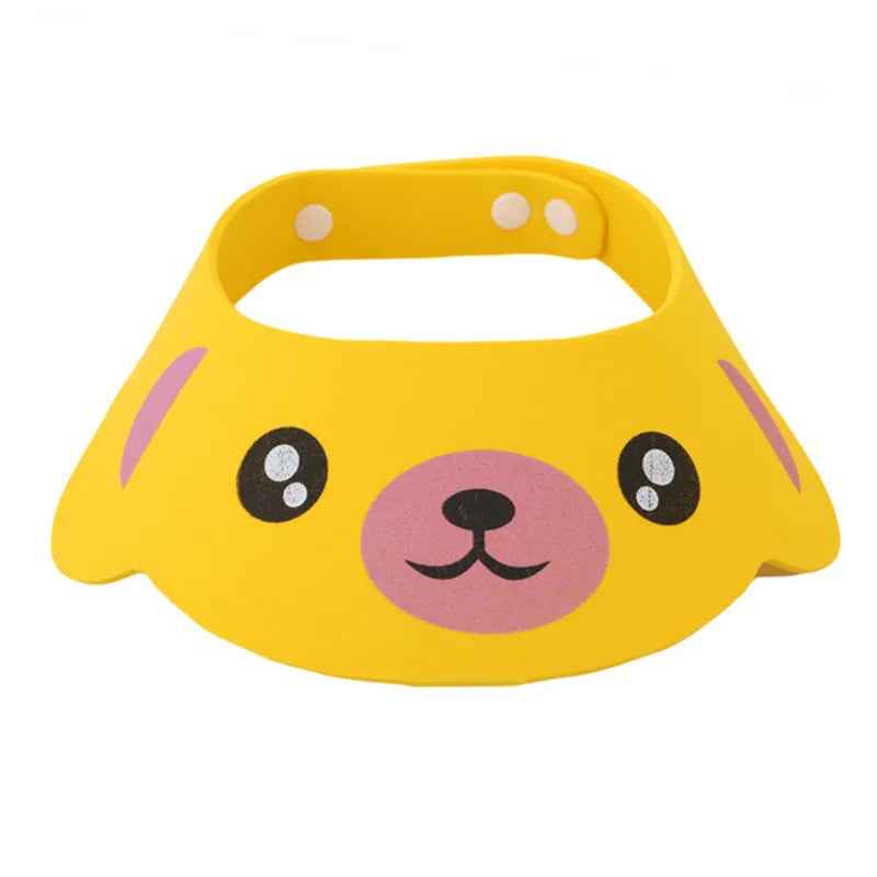 🛁 No More Tears! 👶 Cute Cartoon Baby Shampoo Hat – Adjustable, Comfy & Splash-Free! 🌈 - ThiGui