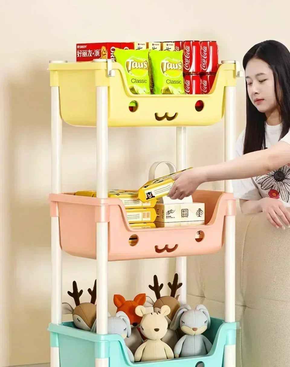 🛒 Rolling Storage Rack – Tidy Up in Style, Anywhere in the House! 🏠🧺 - ThiGui