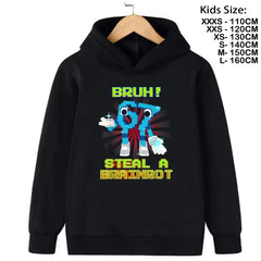 67 Six Seven Steal A BrainRot Kids Hoodie 🧥🔥 Trendy Cartoon Sweatshirt - ThiGui