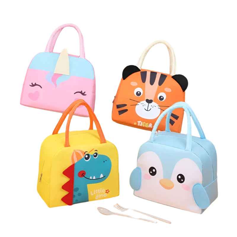 🍎 Pack the Perfect Lunch – Waterproof Cartoon Insulated Lunch Bag for Boys 🎒🥪 - ThiGui