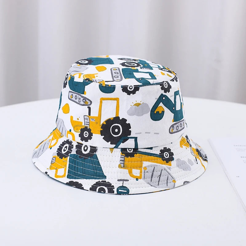 🌞 Sunshine-Ready! Adorable Cartoon Bucket Hat for Babies & Toddlers 🧢🦕 - ThiGui