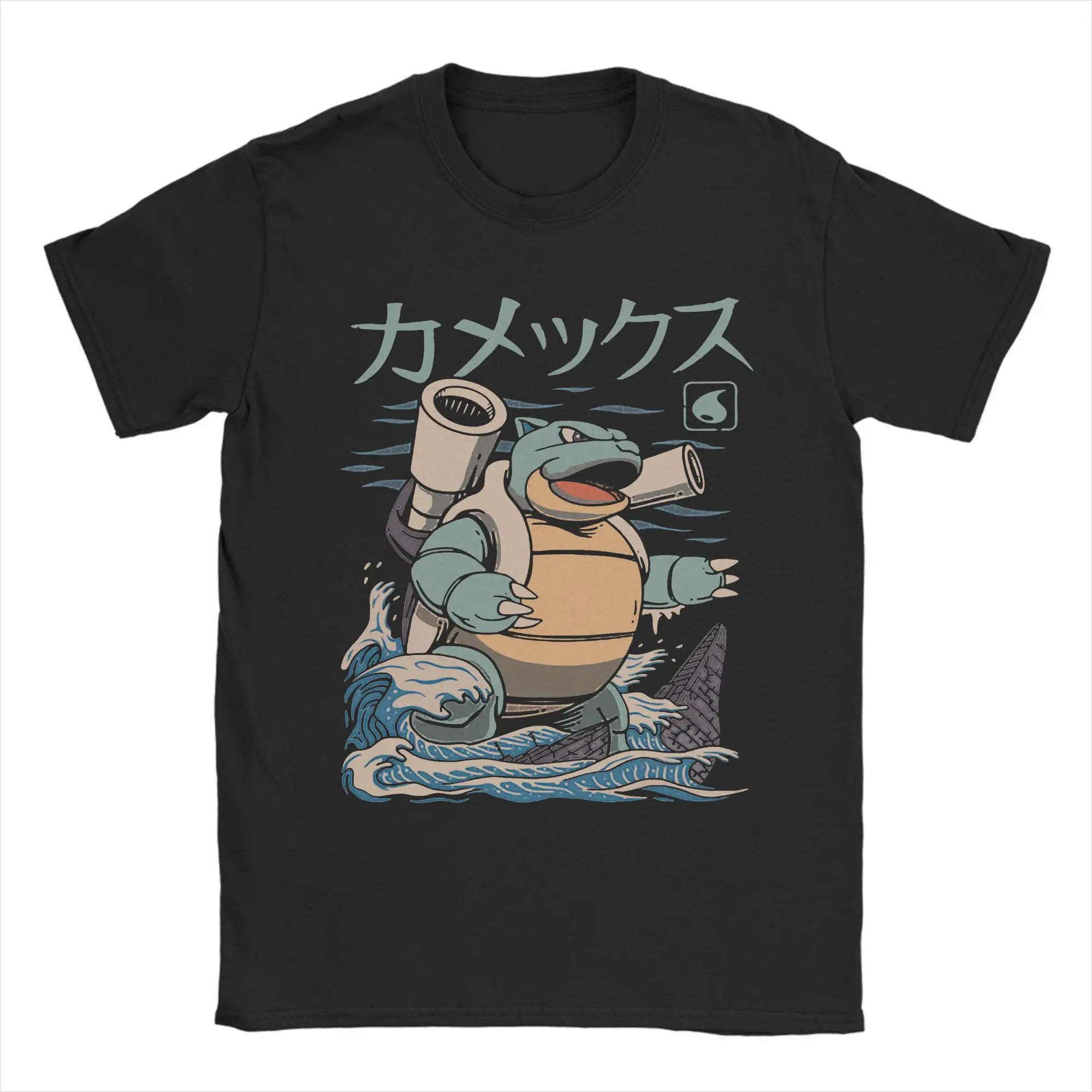 🟣 Cool Manga Ghost Cotton Tee 👕 Street Style for Trendy Boys - ThiGui