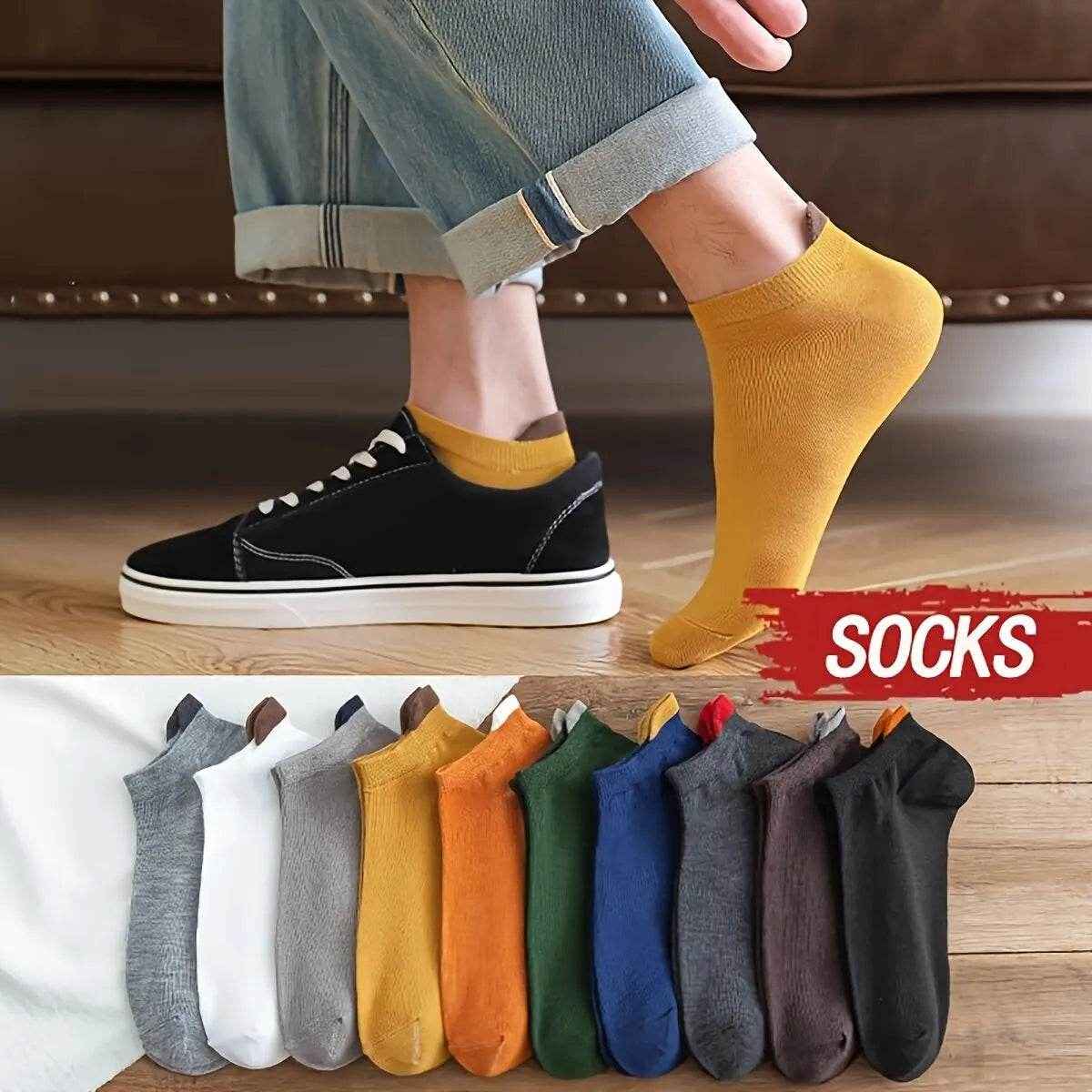 🧦Comfy Cotton Ankle Socks – 10 Pairs of Soft, Breathable Everyday Winners for Your Little Dynamo! - ThiGui