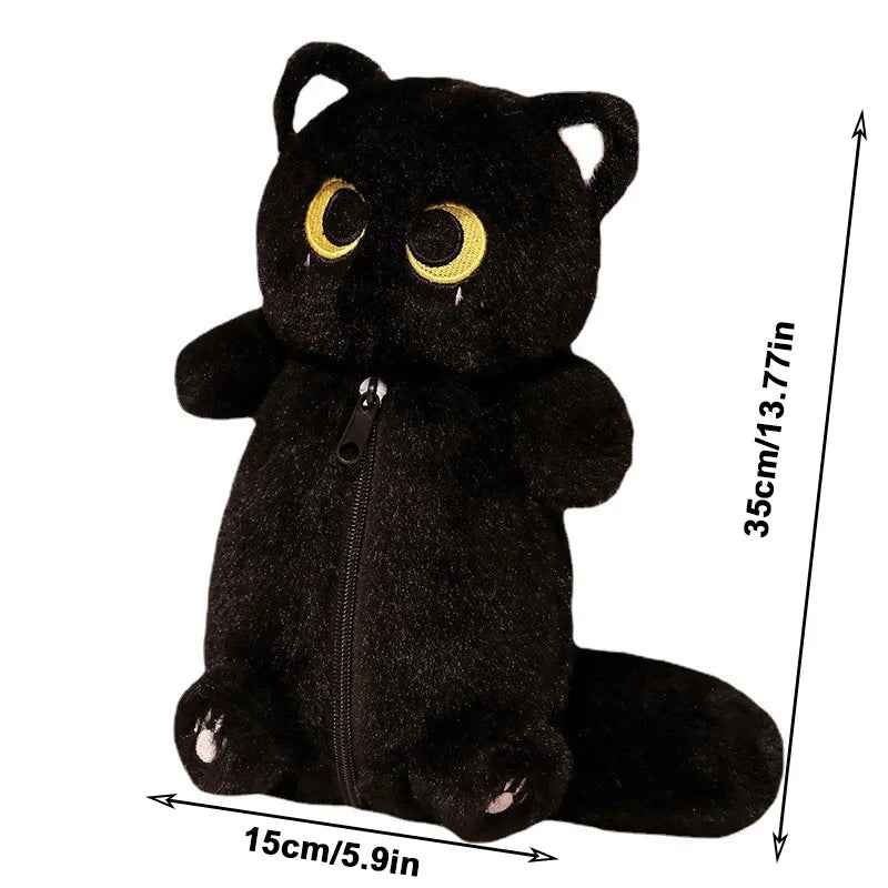 🐾 Purr-fectly Adorable Siamese Cat Pencil Case – Soft, Snuggly & Super Handy! ✨📚 - ThiGui