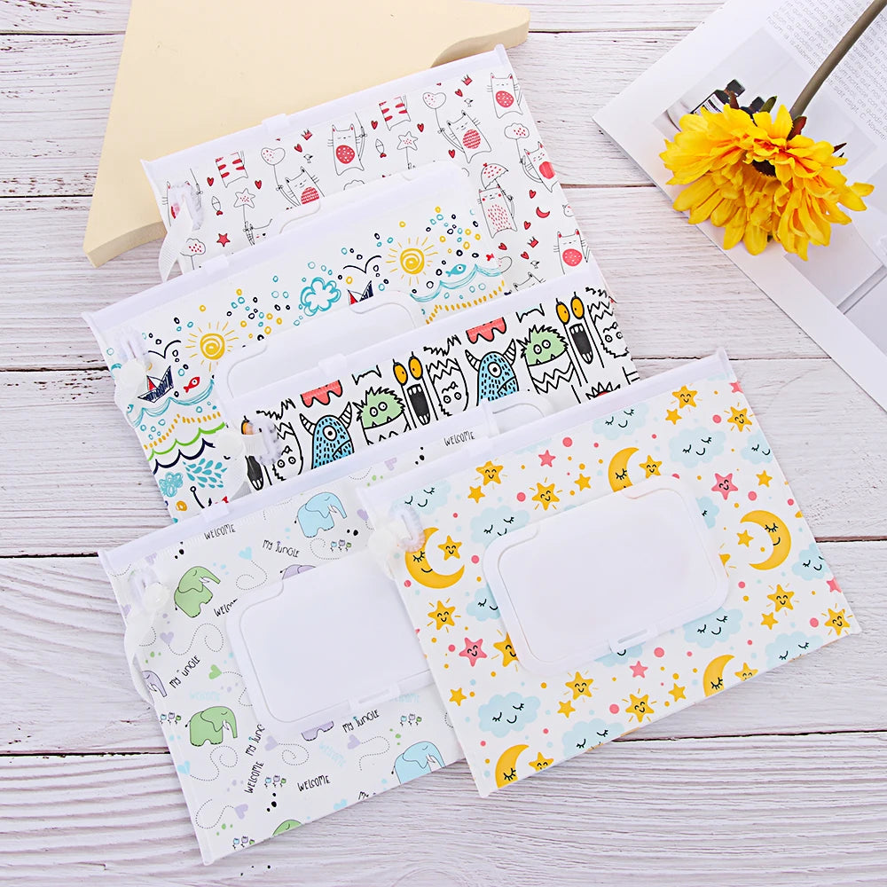 🧷 Smart Wet Wipes Bag – Snap, Strap & Go! Perfect for Mum Life on the Move! 💖🍼 - ThiGui