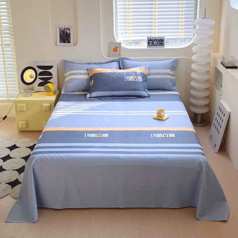 🛏️Fresh Flowers, Sweet Dreams – Soft Cotton Bed Sheet for Kids 🌸 - ThiGui