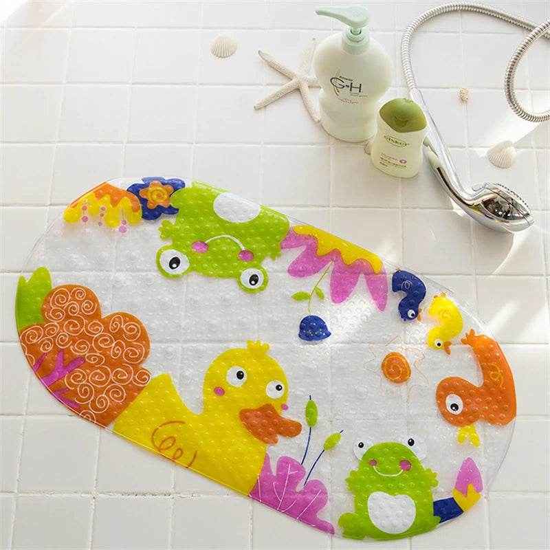 🐾 Safe, Sweet & Splash-Ready – Cartoon Suction Bath Mat for Kids Who Love Bathtime Fun! - ThiGui