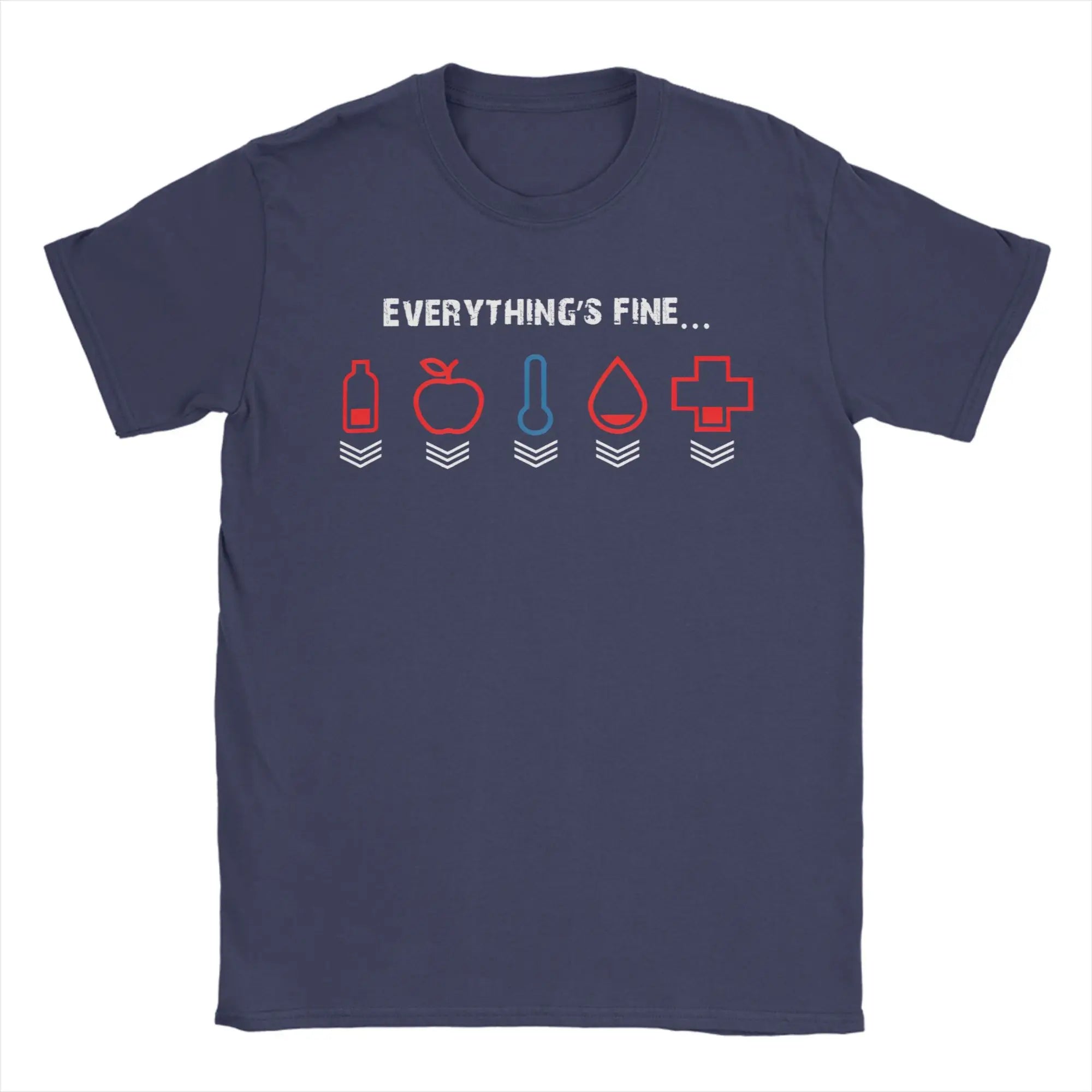 I’m Fine Everything’s Fine Gamer Tee 🎮🔥 100% Cotton Men’s T-Shirt - ThiGui