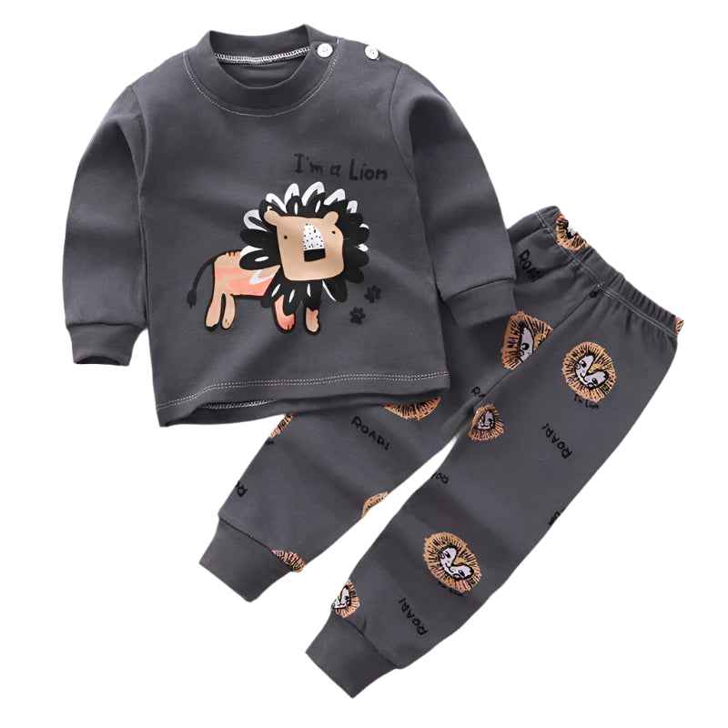 🧒 Cartoon Pajama Outfit – Comfy Day & Night Wear for Busy Toddlers! 🌟👕 - ThiGui