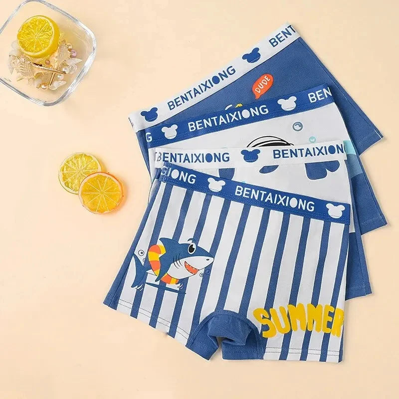 🩲🌟 Boys’ Cotton Boxer Briefs – Antibacterial, Breathable & Hug-Like Fit for Active Kids! 🧒🧺 - ThiGui