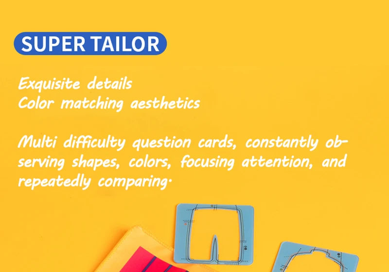 🧩 Tailor Master Game – Shape & Colour Logic Fun for Curious Boys! 🎨👕🎯 - ThiGui
