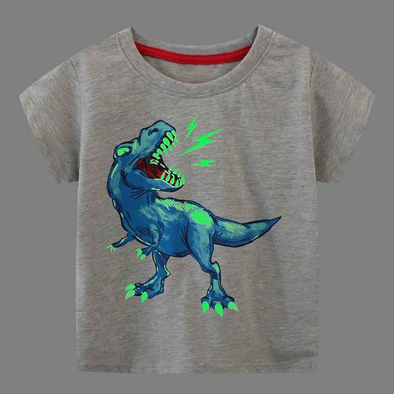 🦈 Boys' Shark Power Tee – Comfy, Cool & Ready for Action! 🌟 - ThiGui