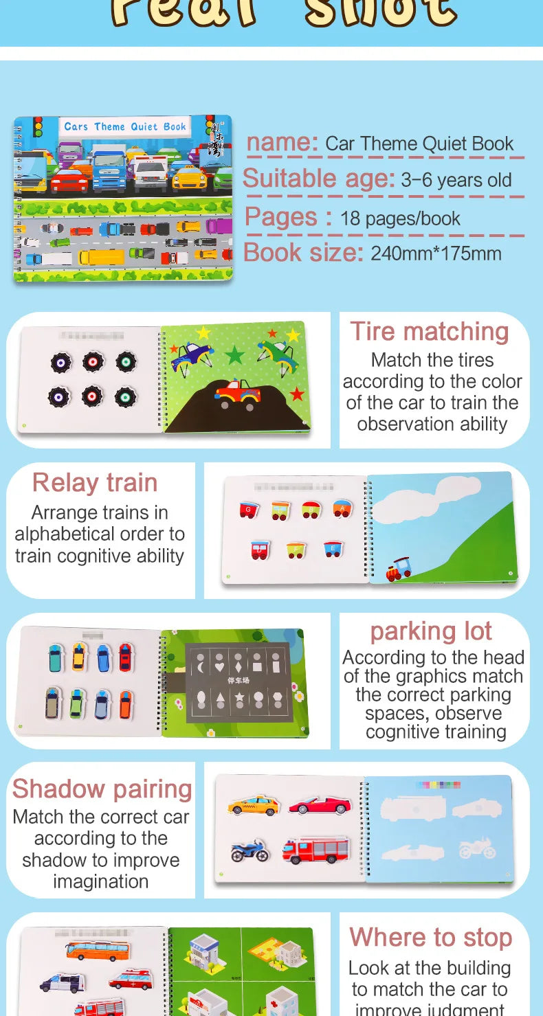 📘 My First Montessori Busy Book – Hands-On Learning Fun for Little Minds! 🧠✨ - ThiGui