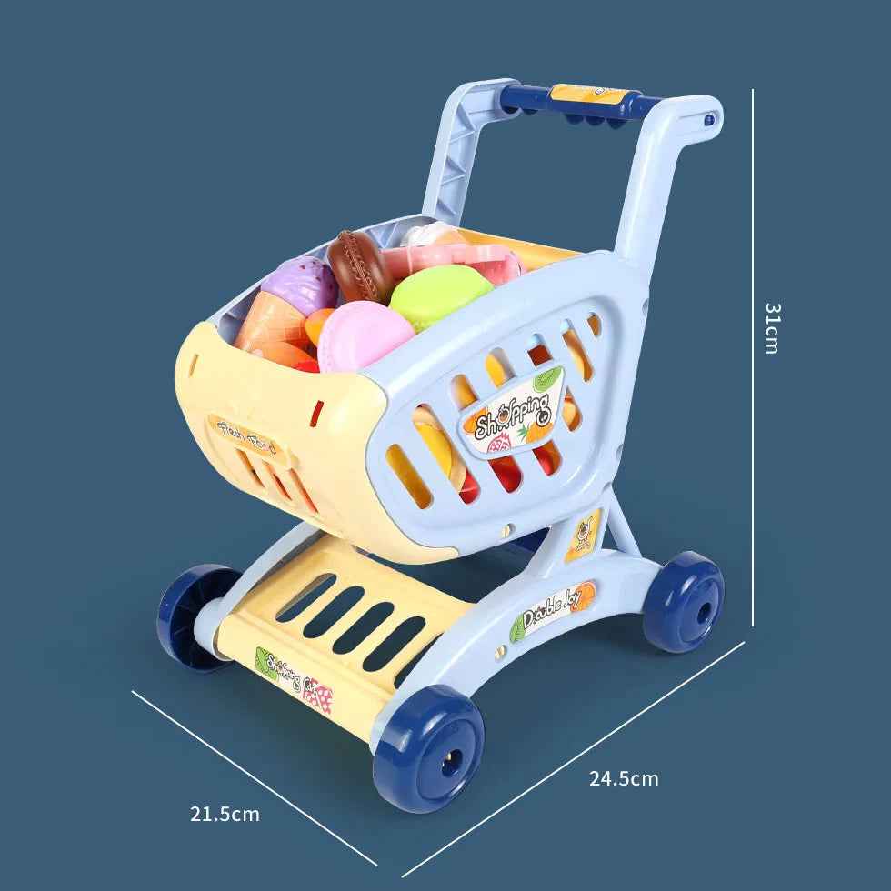 🛒 Little Shopper, Big Imagination – Pretend Supermarket Cart Toy for Toddlers! 🍎🥕🛍️ - ThiGui