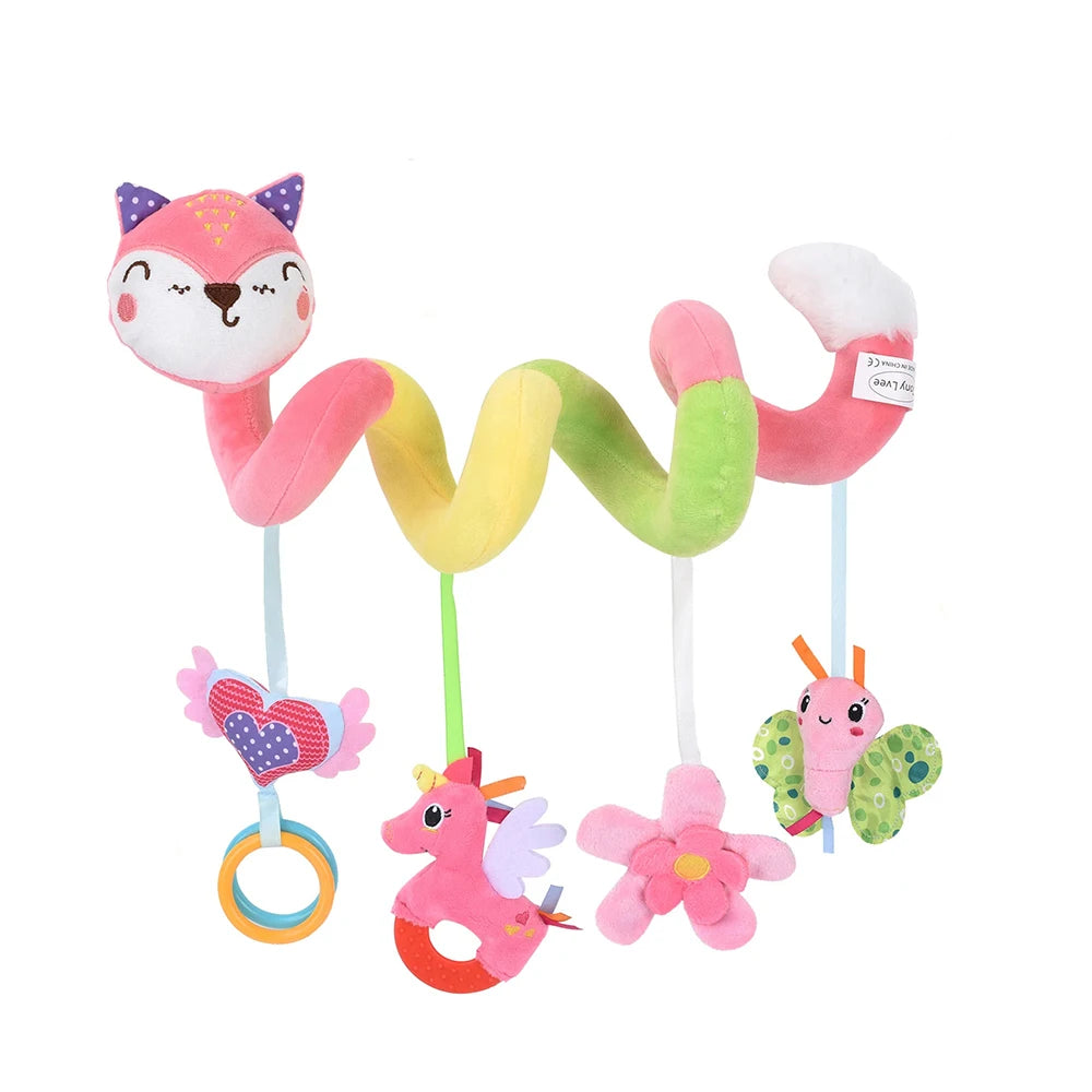 🐘 Snuggle, Shake & Smile! Hanging Plush Animal Rattles for Baby’s First Year 🍼💕 - ThiGui