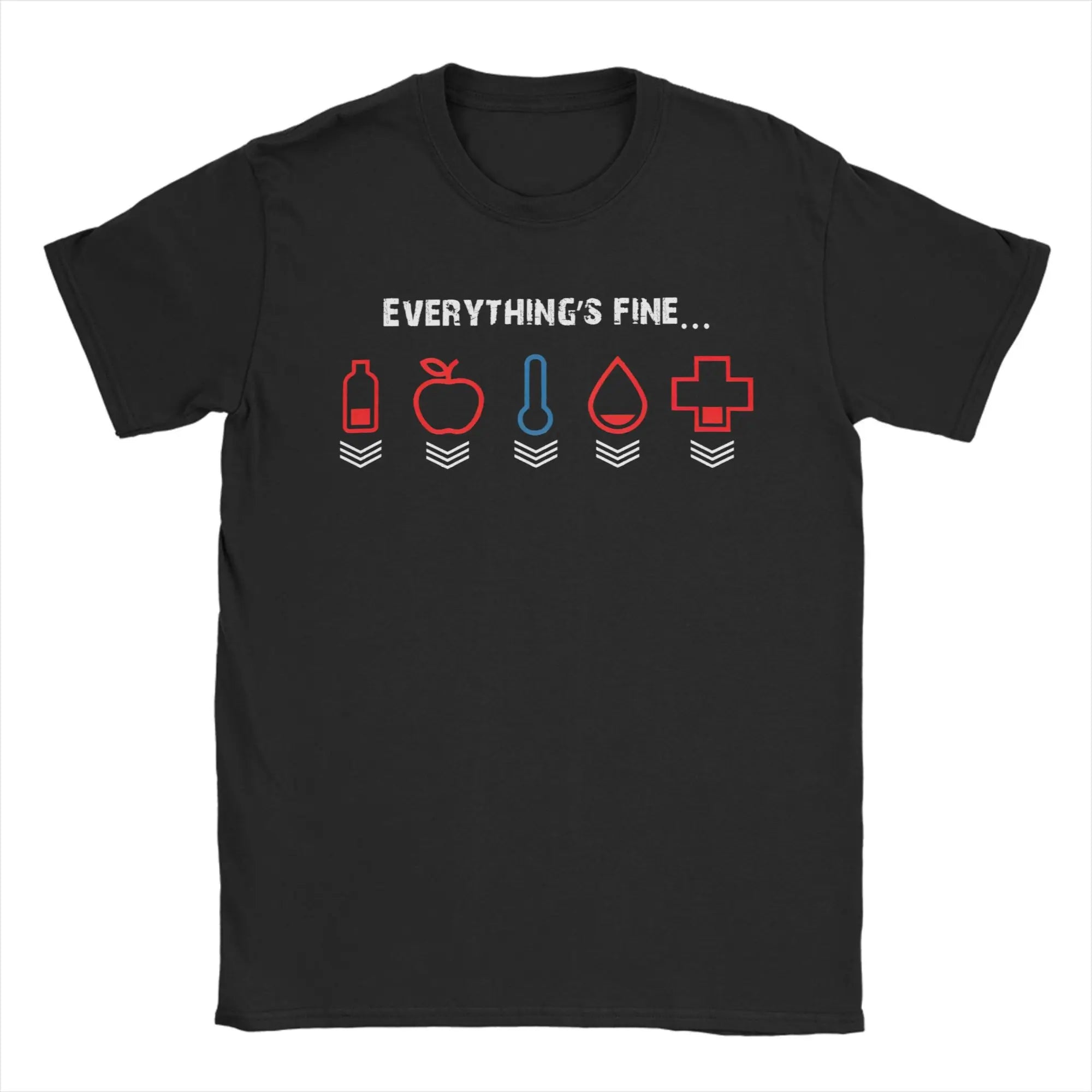 I’m Fine Everything’s Fine Gamer Tee 🎮🔥 100% Cotton Men’s T-Shirt - ThiGui