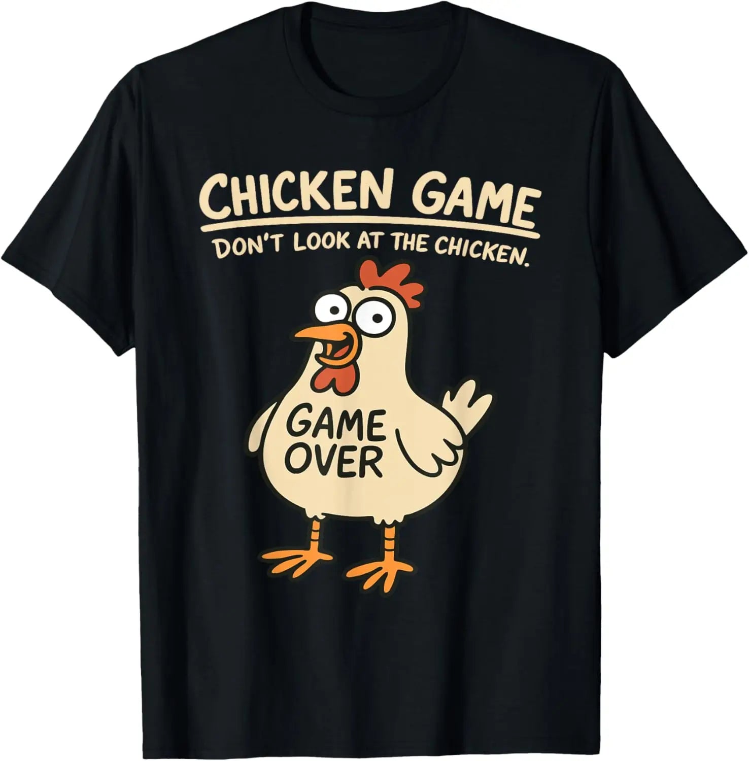 🐔🚫 Don’t Look at the Chicken! Hilarious Game-Inspired T-Shirt for Boys – Comfy, Bold & So Much Fun 😂👕 - ThiGui
