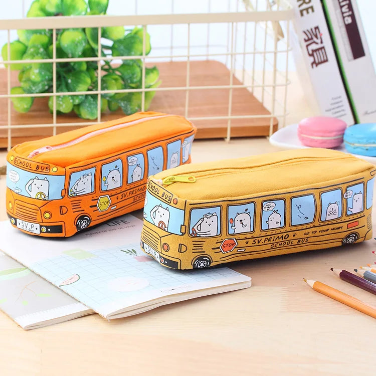🚌 Creative School Bus Pencil Case – Big Fun for Little Explorers! ✏️🎒 - ThiGui