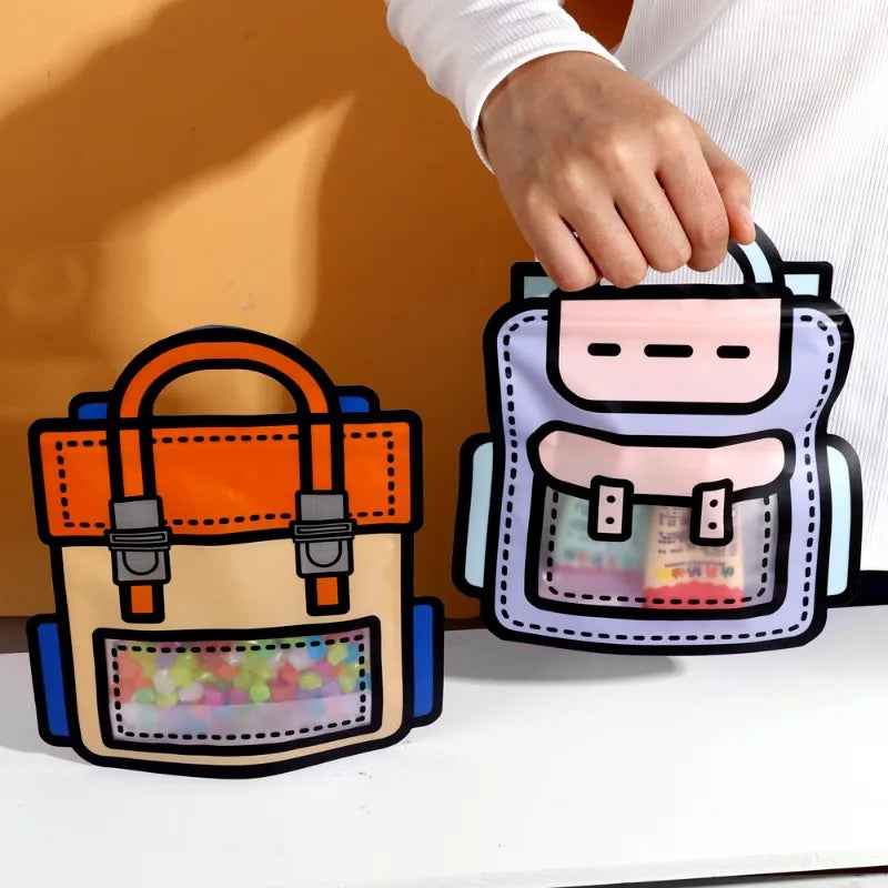 🎁 Fun Little Snack Bags – Reusable Cartoon Mini Pouches for Kids' Goodies 🍬🎉 - ThiGui